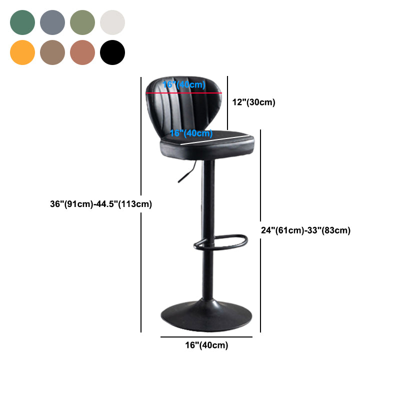 Modern Style Liftable Bar-stool Metal Counter Bar Stool with Metal Legs for Restaurant