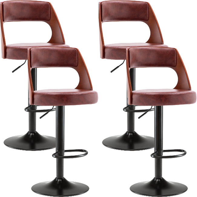 Industrial Style Liftable Bar-stool Metal Counter Bar Stool with Metal Legs for Kitchen