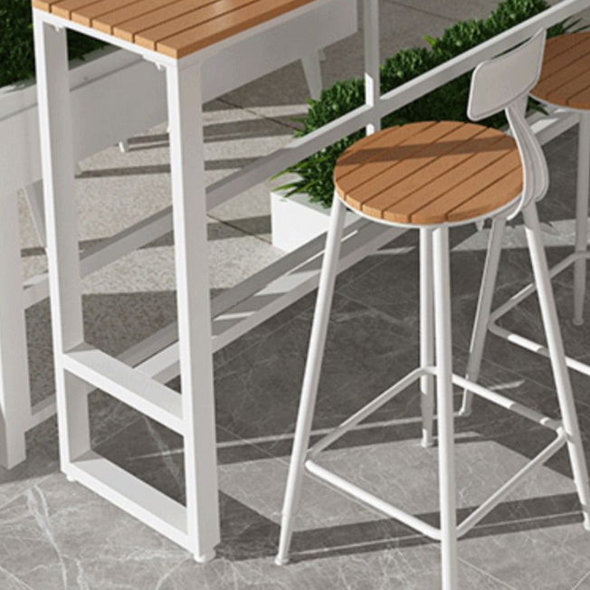 Modern Engineered Wood Pub Table Set 1/2/5 Pieces Rectangle Trestle Counter Set