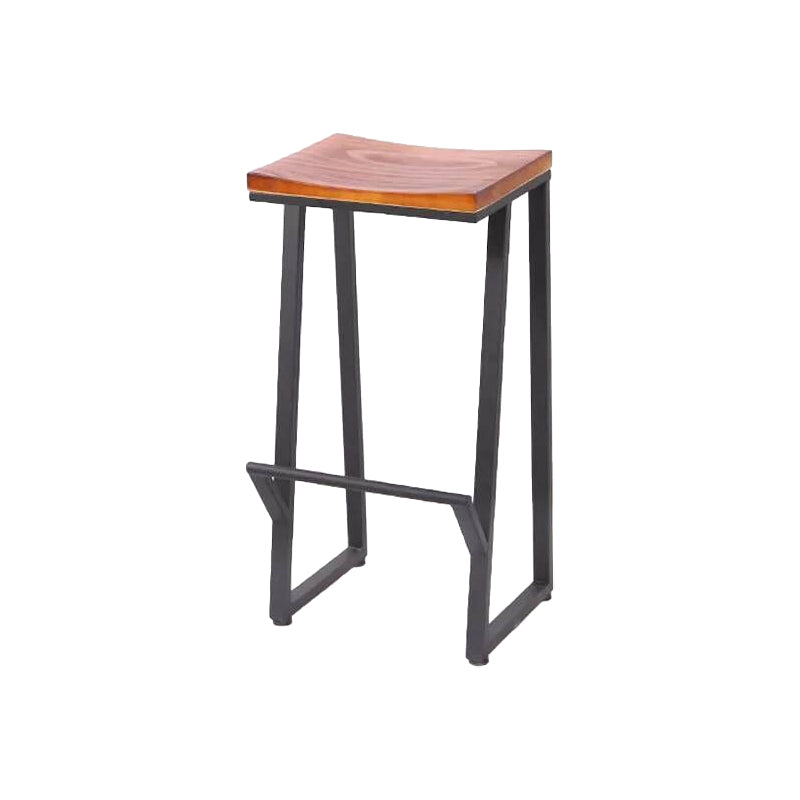 Modern Rectangle Solid Wood Bar Table Set 1/5/9 Pieces Counter Table with Black Stools
