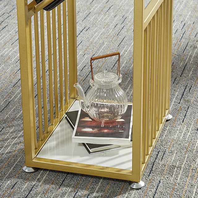 Luxury Marble Rectangle Bar Table Set 1/2 Pieces Counter Table with High Stools