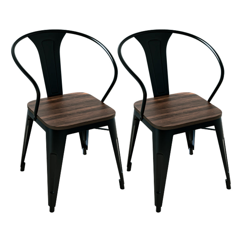Coffee Shop Dining Table Set 1/2/3/5/7 Pieces Wood and Metal Dinette Set