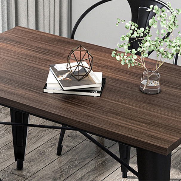 Coffee Shop Dining Table Set 1/2/3/5/7 Pieces Wood and Metal Dinette Set