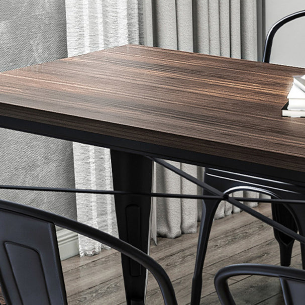 Coffee Shop Dining Table Set 1/2/3/5/7 Pieces Wood and Metal Dinette Set