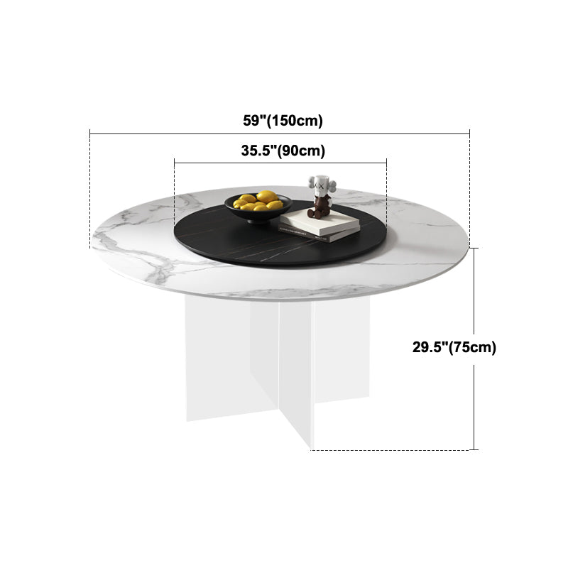 Contemporary Stone Dinner Table Round Dining Table for Dining Room