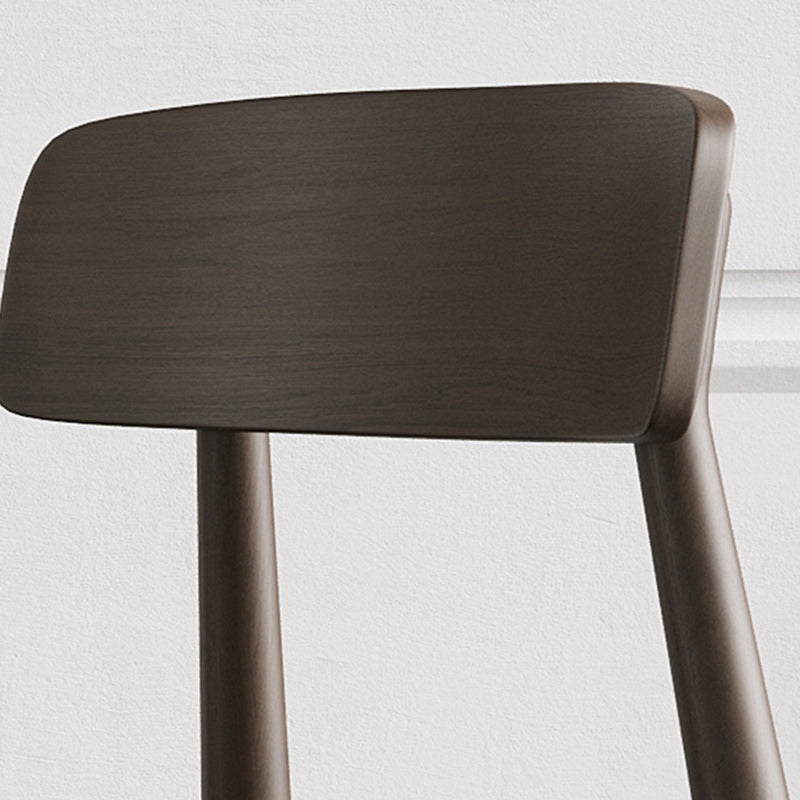 Oak Solid Wood Dining Side Chair Traditional Open Back Dining Side Chair