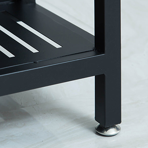 Industrial Stationary Kitchen Island table Wood Rectangular Kitchen Island table