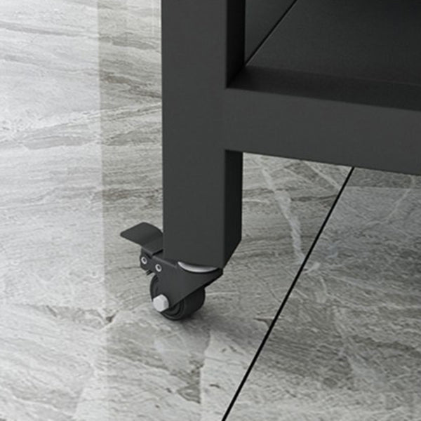 Rolling Industrial Kitchen Island Stone Rectangle Kitchen Island