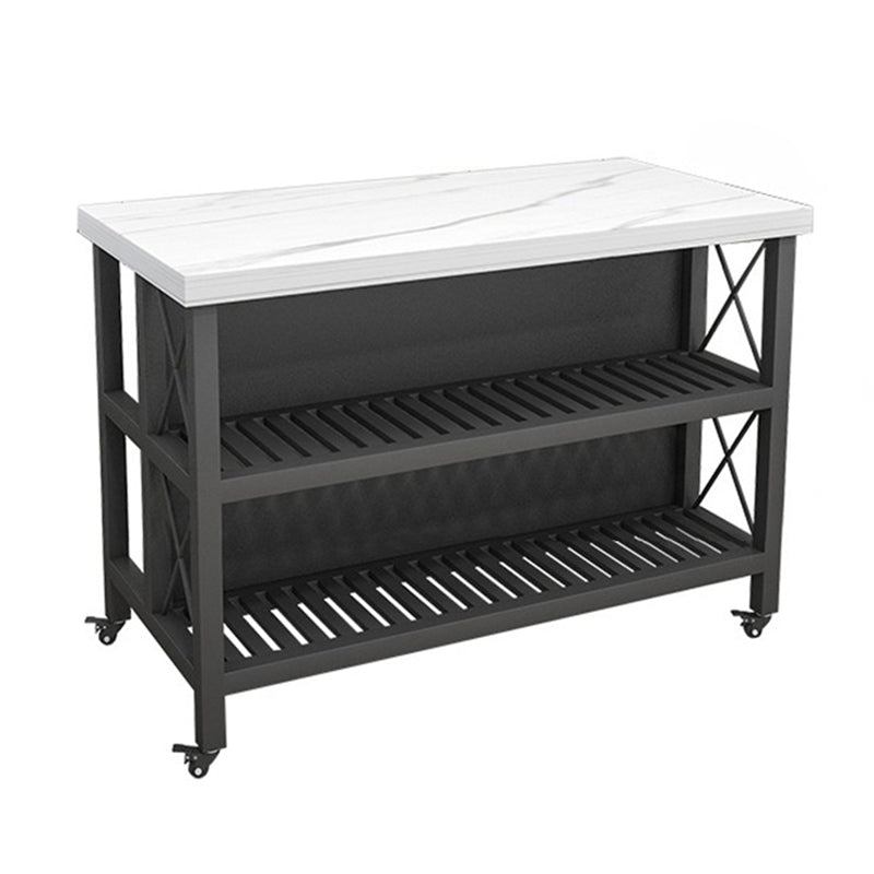 Rolling Contemporary Kitchen Island Stone Kitchen Island Table