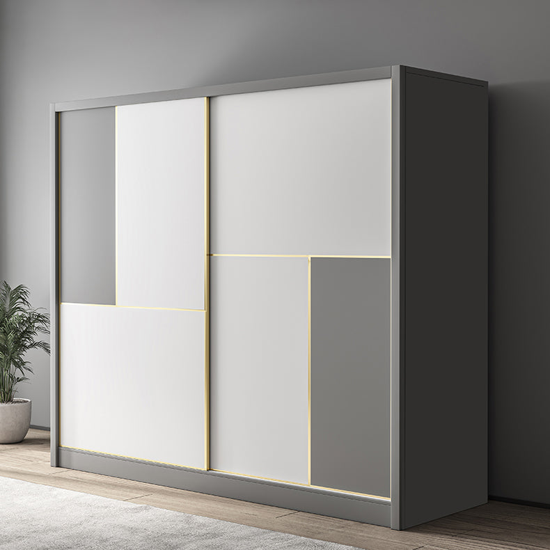 Contemporary Storage Cabinet Sliding Wardrobe Cabinet for Bedroom