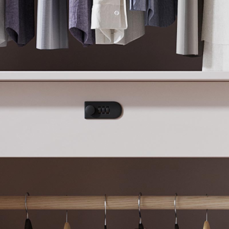 Bedroom Storage Cabinet with Hinged Door Manufactured Wood Modern Cabinet