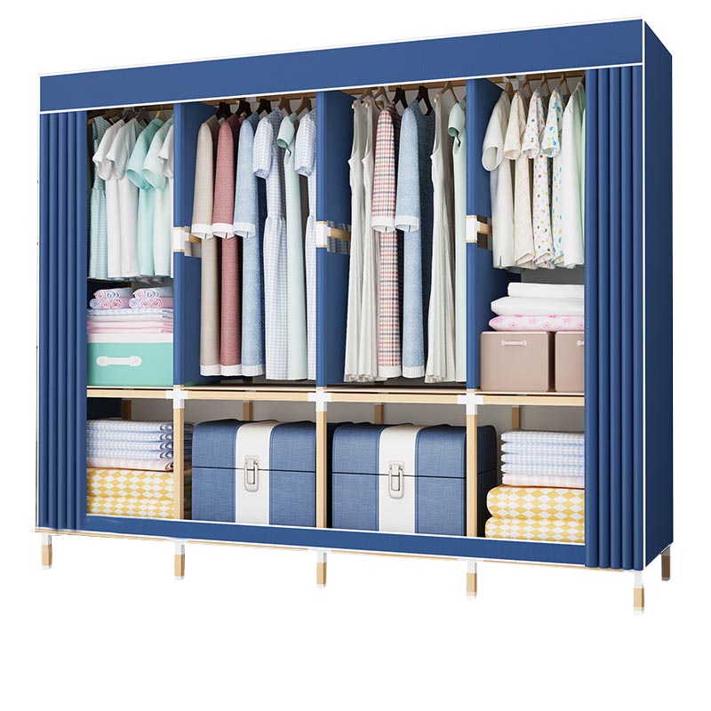 Contemporary Storage Cabinet Engineered Wood Wardrobe Closet