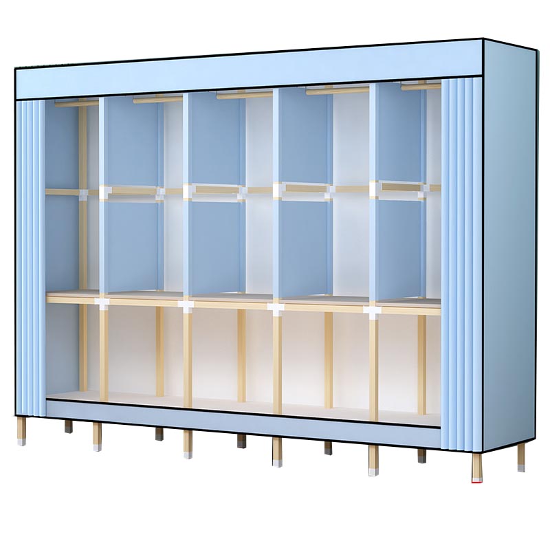 Contemporary Storage Cabinet Engineered Wood Wardrobe Closet