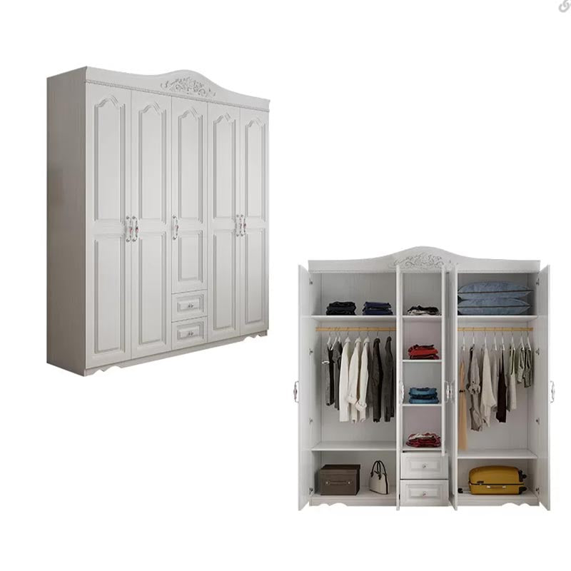 Manufactured Wood White Storage Cabinet French Country Cabinet with Drawers