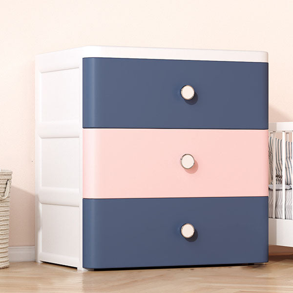 Plastic Wardrobe Cabinet with Drawer Non-Hanging Armoire Cabinet for Home