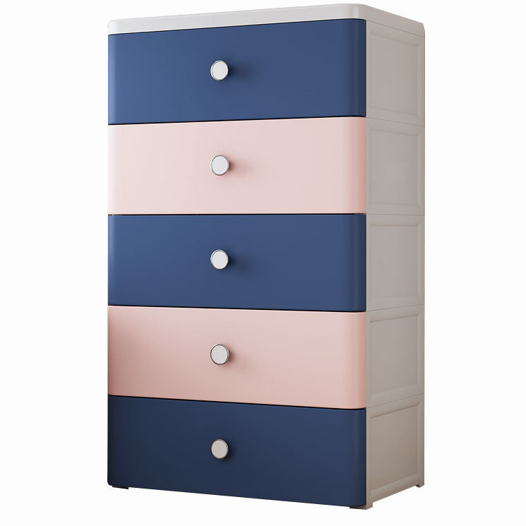 Plastic Wardrobe Cabinet with Drawer Non-Hanging Armoire Cabinet for Home