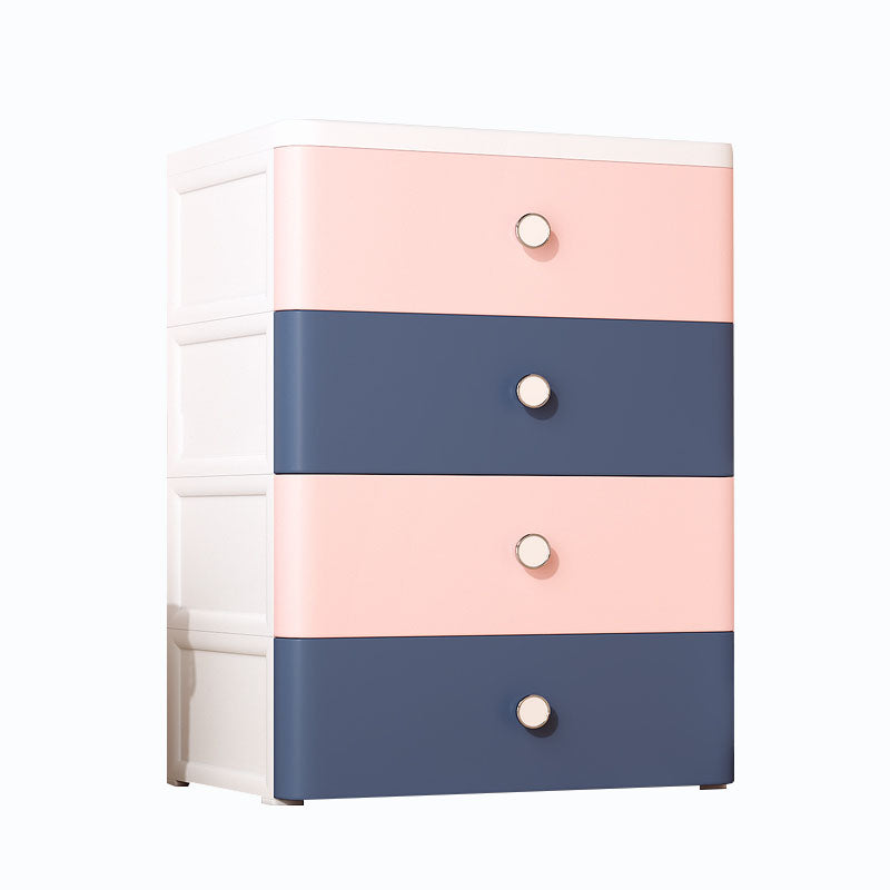 Plastic Wardrobe Cabinet with Drawer Non-Hanging Armoire Cabinet for Home