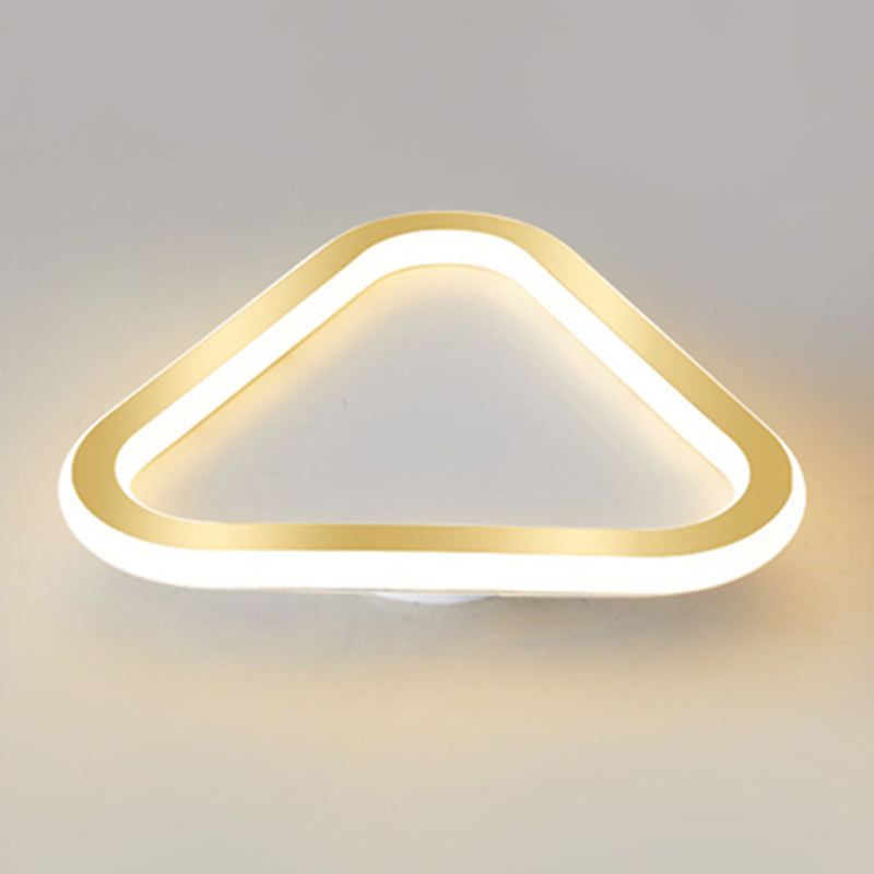 Metal Geometric Shape Flush Mount Light Modern 1-Light Flush Mount Ceiling Light
