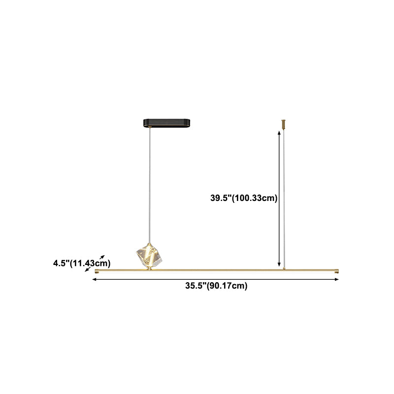 Creative Hanging Island Light Metal LED Hanging Lighting Fixture for Sitting Room