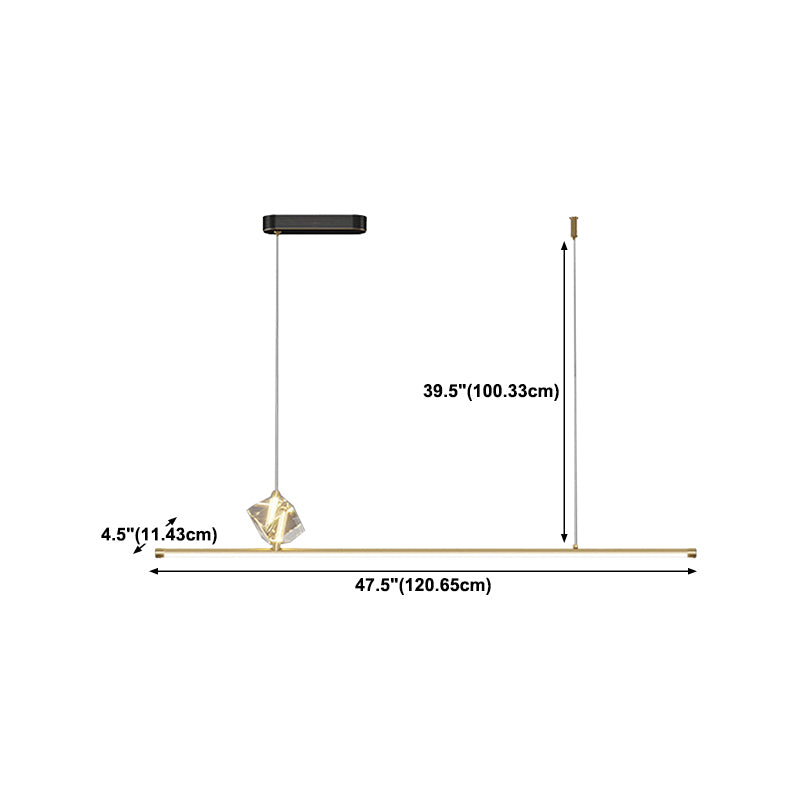 Creative Hanging Island Light Metal LED Hanging Lighting Fixture for Sitting Room