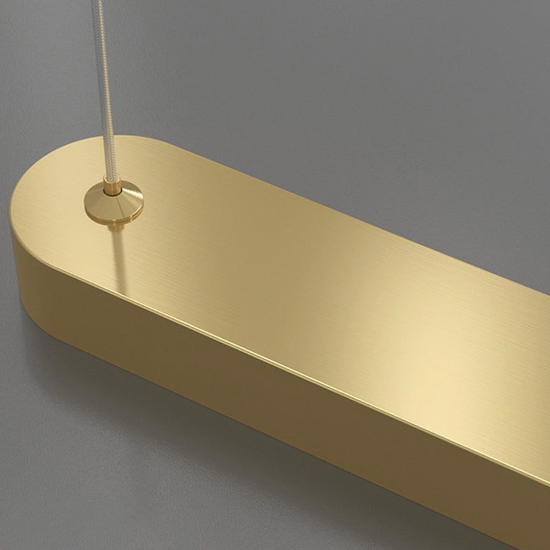 Minimalist Hanging Island Light Metal LED Hanging Lighting Fixture for Sitting Room