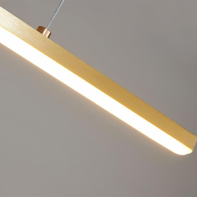 Minimalist Hanging Island Light Metal LED Hanging Lighting Fixture for Sitting Room