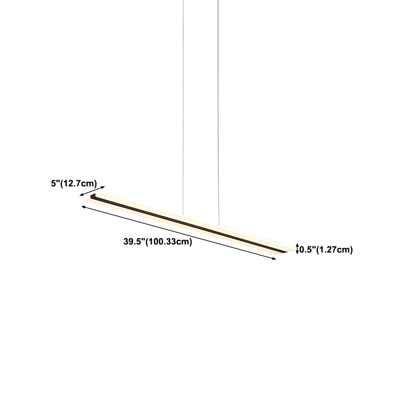 Simple Hanging Island Light LED Hanging Lighting Fixture for Sitting Room