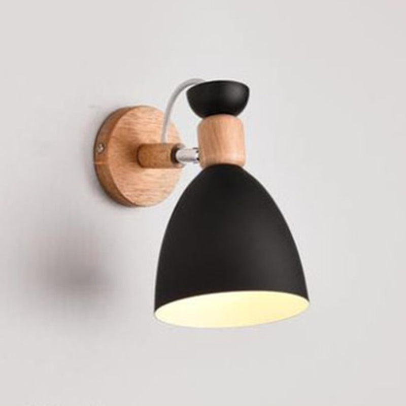 Metal Wall Lights Modern Macaron Style 1 Light Wall Sconce for Living Room