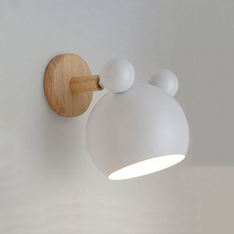 Metal Wall Lights Modern Macaron Style 1 Light Wall Sconce for Living Room