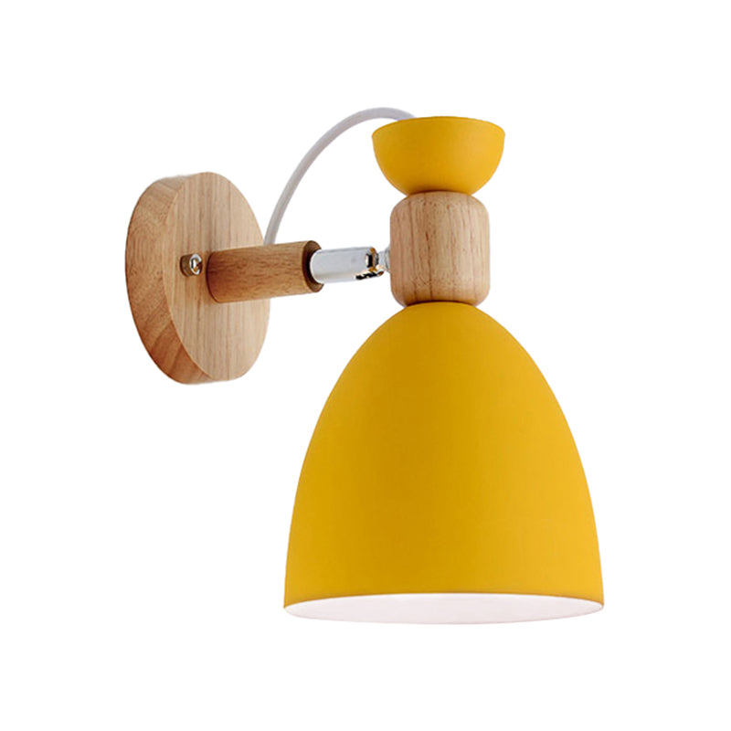 Metal Wall Lights Modern Macaron Style 1 Light Wall Sconce for Living Room