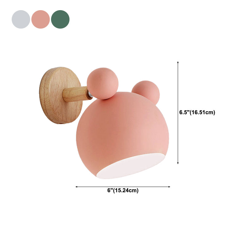 Metal Wall Lights Modern Macaron Style 1 Light Wall Sconce for Living Room