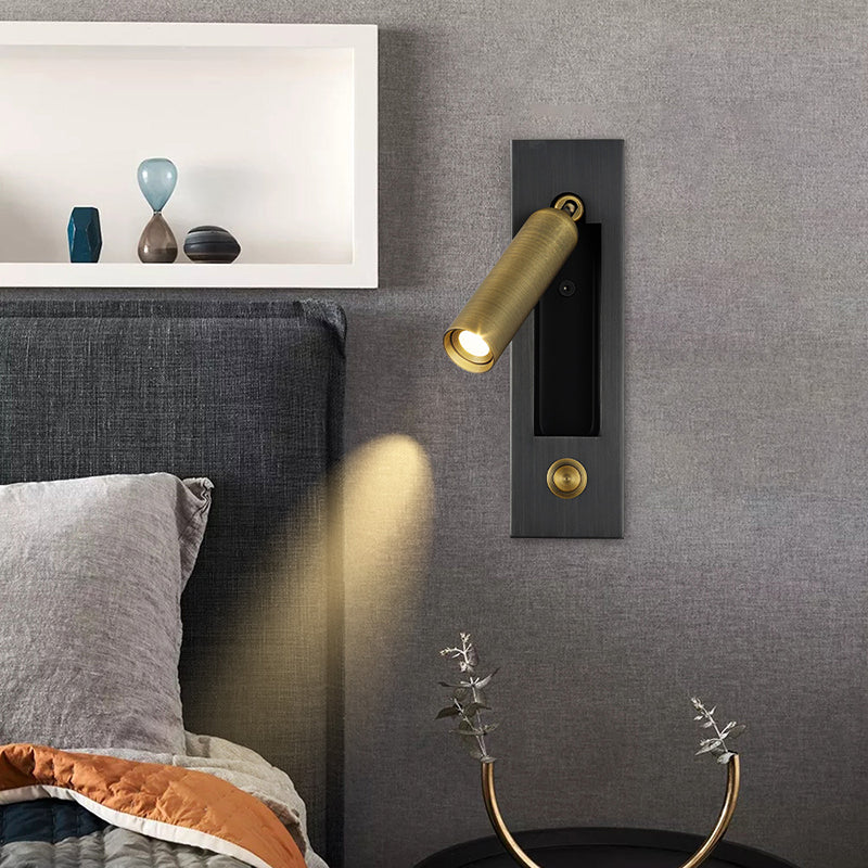 1-Light Geometric Wall Mount Light Modern Style Metal Wall Sconce Lights