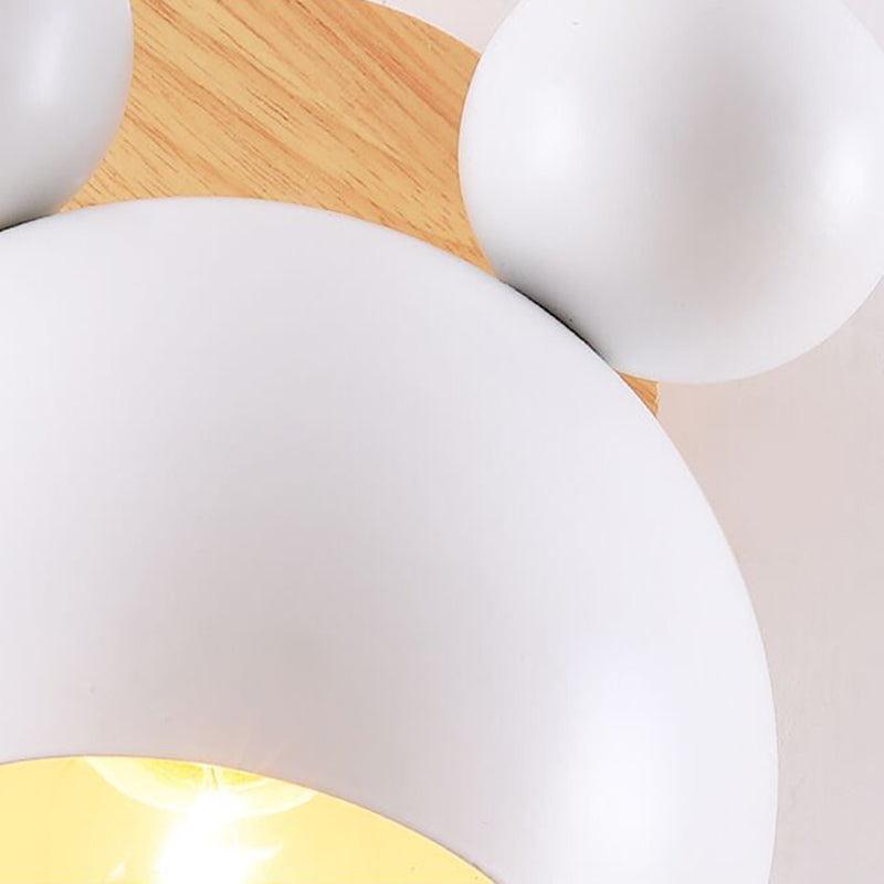 Metal Wall Lights Modern Macaron Style 1 Light Wall Sconce for Bedroom