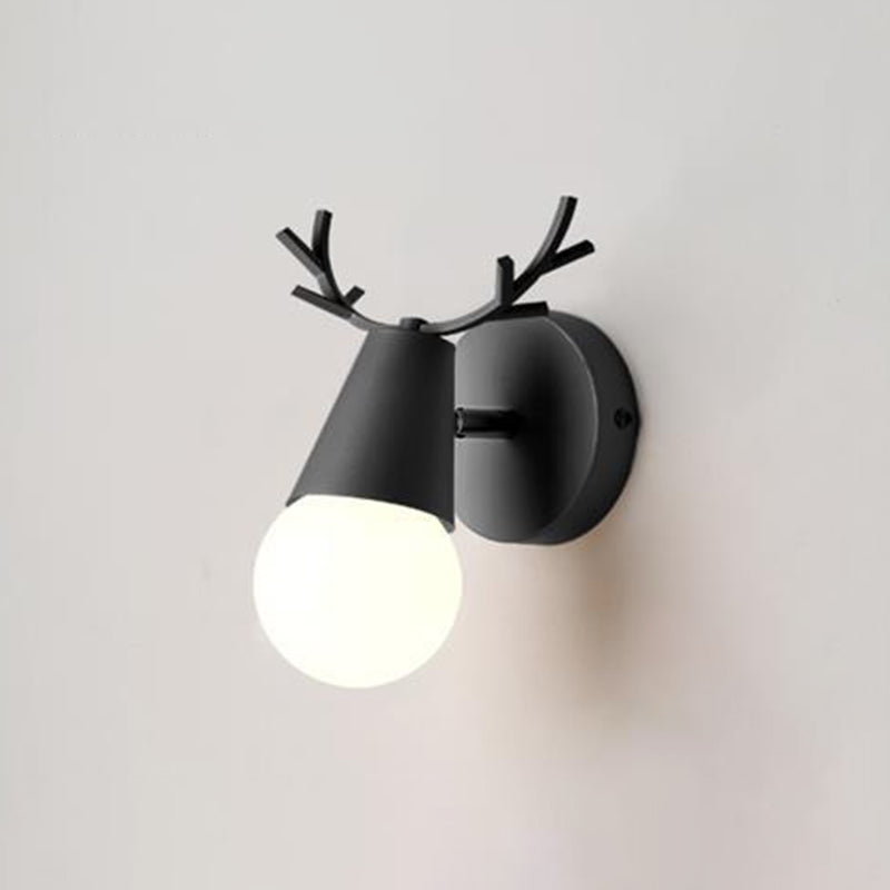 Metal Unique Shape Wall Lights Modern Style 1 Light Wall Sconce for Bedroom