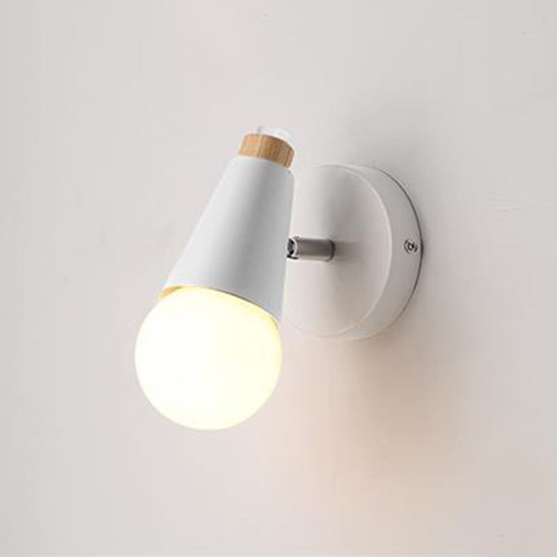 Metal Unique Shape Wall Lights Modern Style 1 Light Wall Sconce for Bedroom