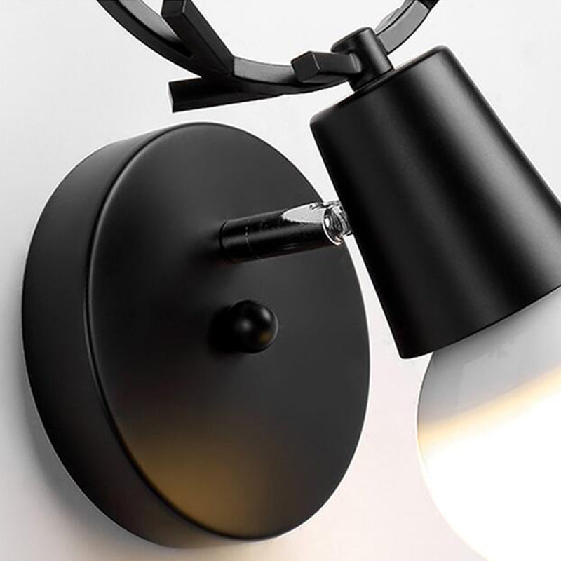 Metal Unique Shape Wall Lights Modern Style 1 Light Wall Sconce for Bedroom