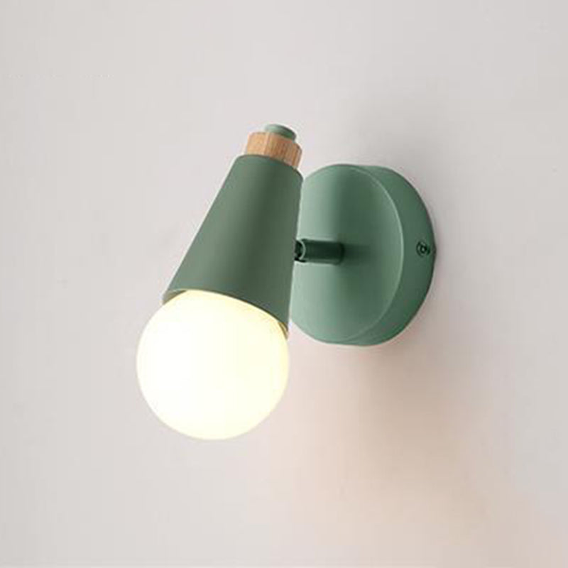 Metal Unique Shape Wall Lights Modern Style 1 Light Wall Sconce for Bedroom