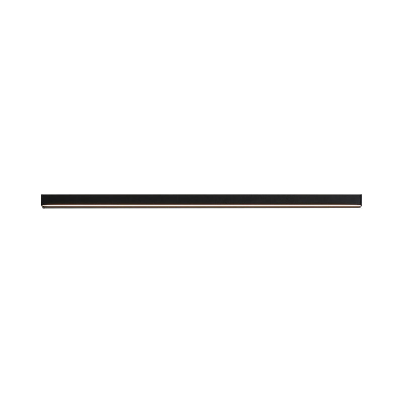 1-Light Linear Wall Mount Light Modern Style Metal Wall Mount Lighting in Black
