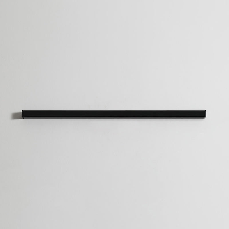 1-Light Linear Wall Mount Light Modern Style Metal Wall Mount Lighting in Black