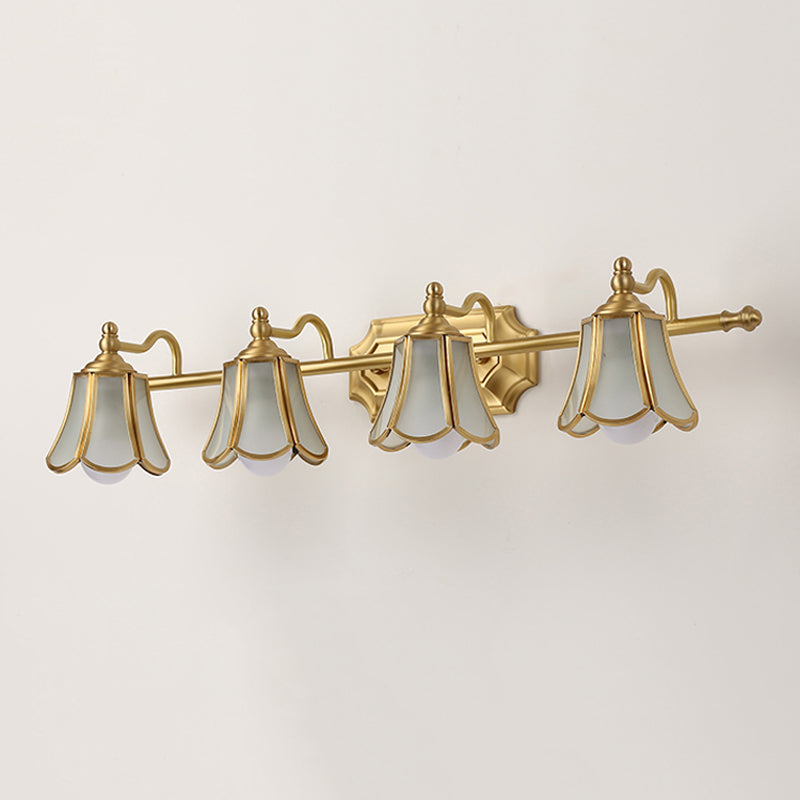 Wall Sconce Lighting Simple Glass Wall Lighting Fixture for Bathroom