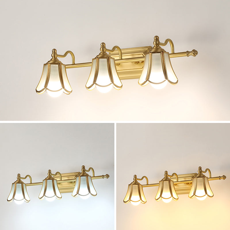 Wall Sconce Lighting Simple Glass Wall Lighting Fixture for Bathroom