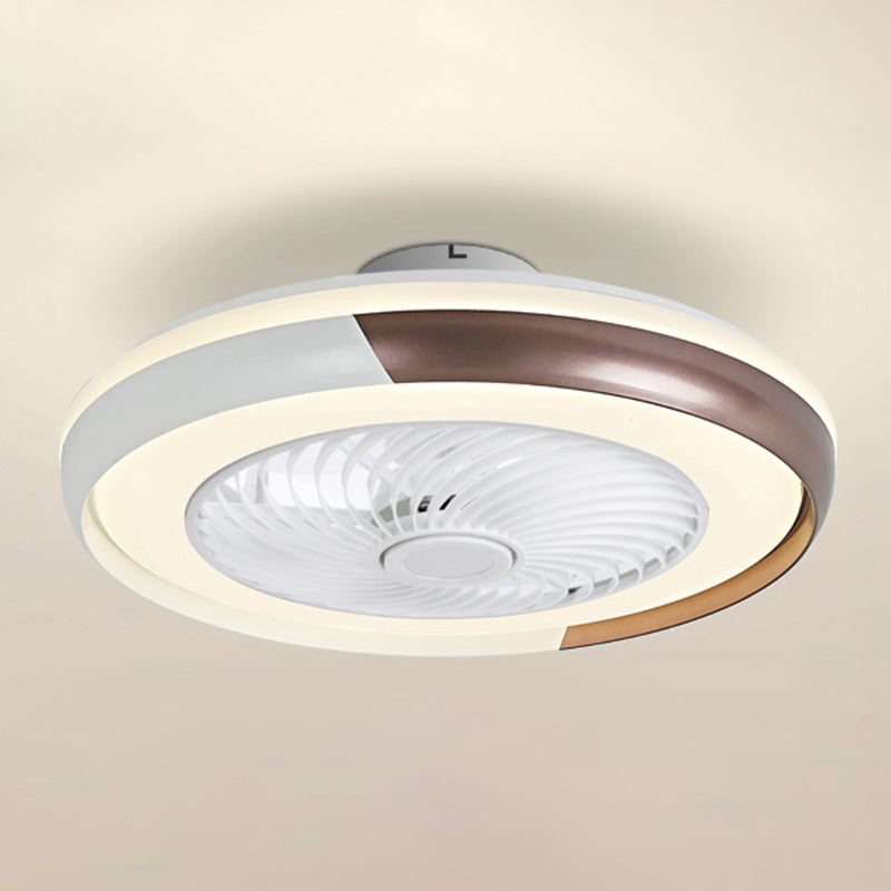 Metal Ceiling Fan Light Modern Style Ceiling Fan Light for Bedroom