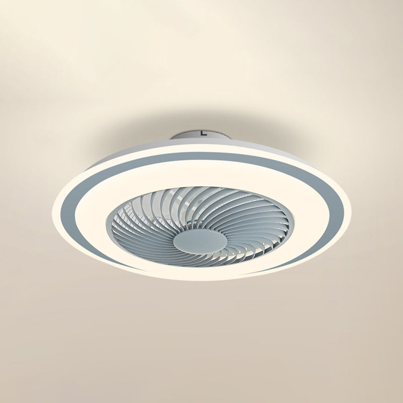 Metal Ceiling Fan Light Modern Style 2 Light Ceiling Fan Light for Bedroom