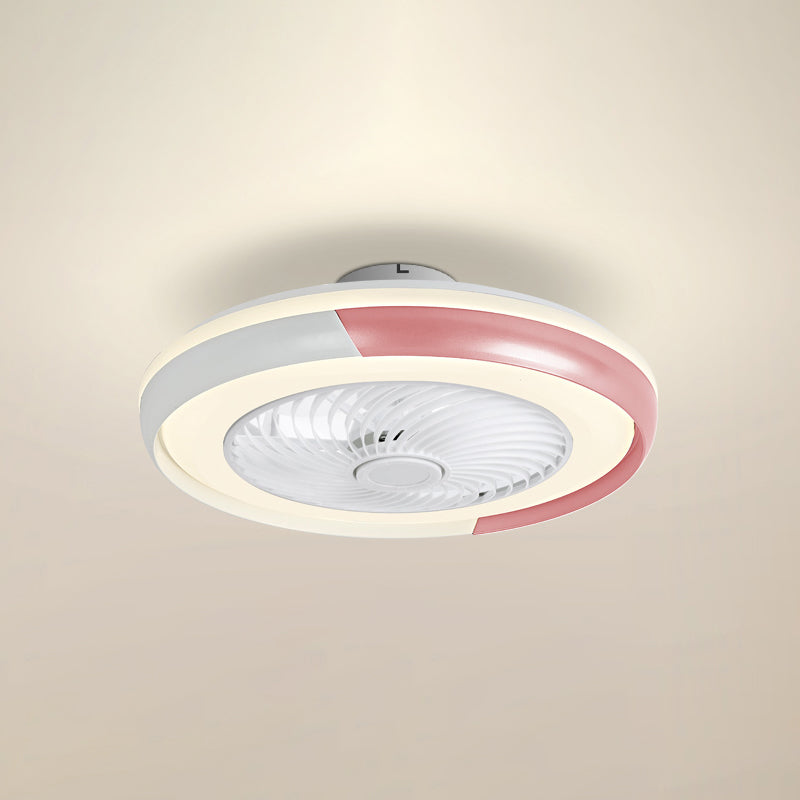 Metal Ceiling Fan Light Modern Style Ceiling Fan Lighting for Dining Room