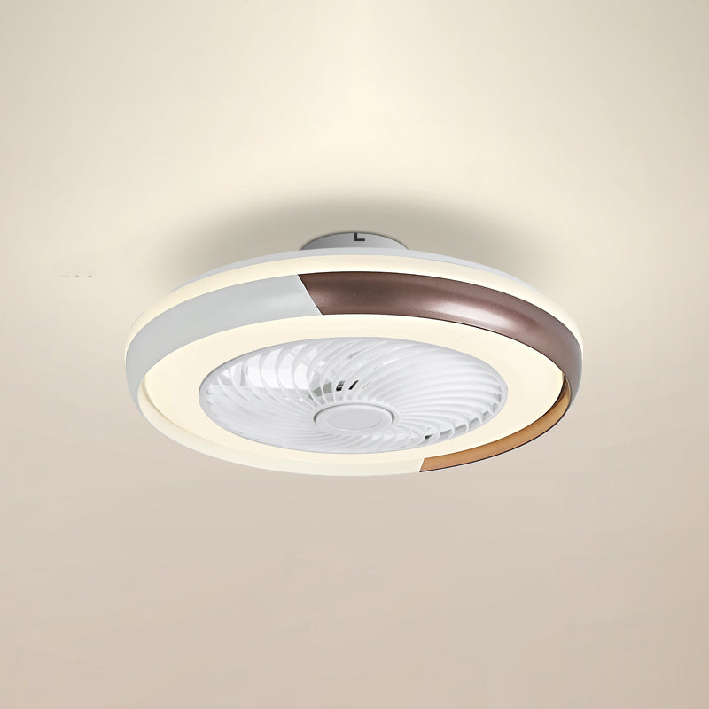 Metal Ceiling Fan Light Modern Style Ceiling Fan Lighting for Dining Room