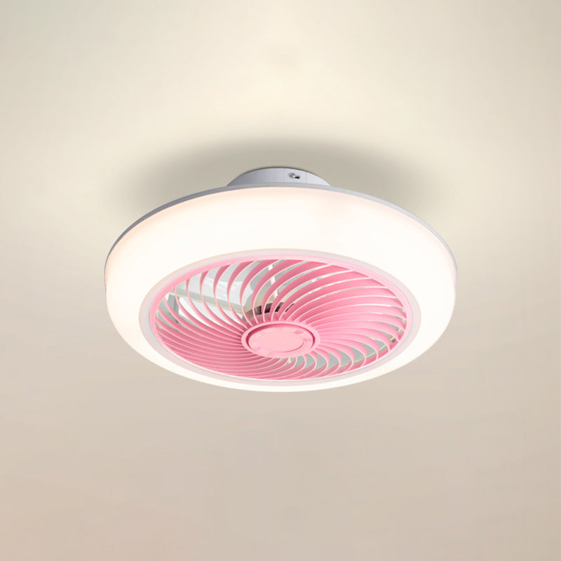 Metal Ceiling Fan Lighting Modern Style 1 Light Ceiling Fan Light for Dining Room