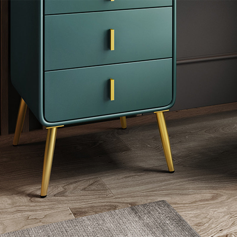 3 Drawers Make-up Vanity Set, 28.74" H Leather Vanity with Stool & Mirror