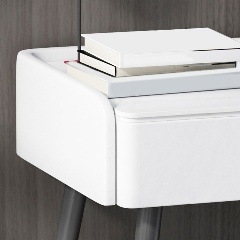 Modern White Stone Vanity Makeup Dressing Table Stool Set - 31.5"/39.37"/47.24" W