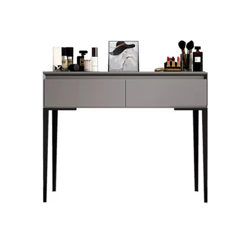 Gray Wooden Vanity, 31.5"/39.4" Wide Makeup Vanity Set with Stool