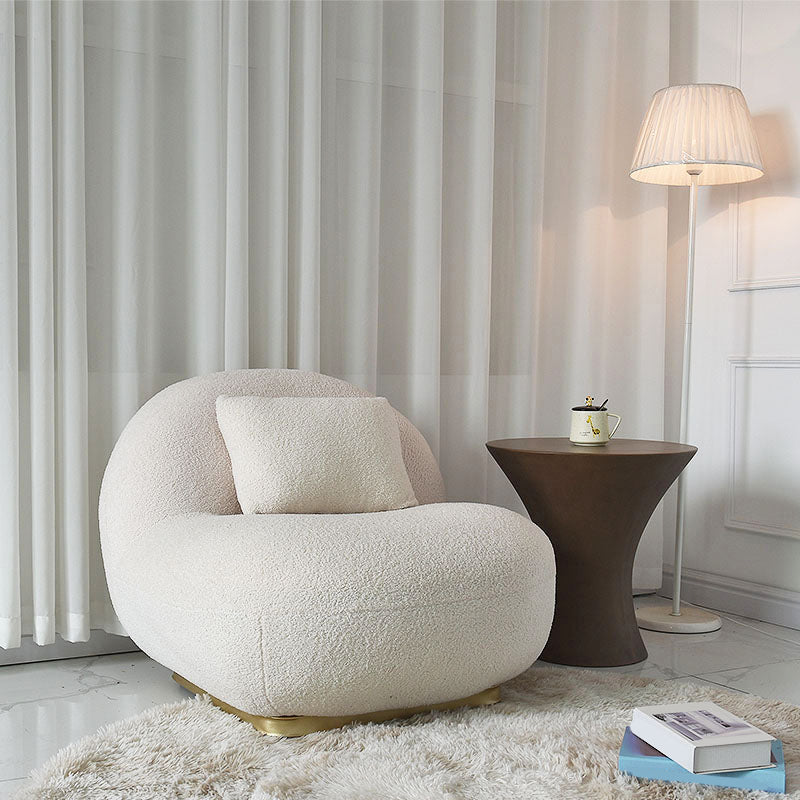 Contemporary Sloped Arm Sofa 28.34 Feet Tall Curved Sofa for Living Room